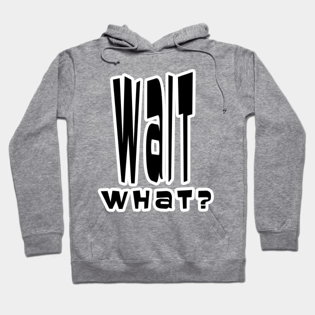 Wait What? Hoodie by headrubble